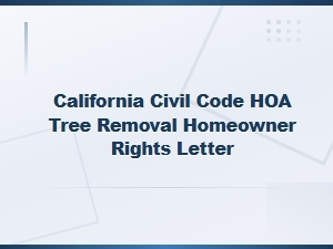 California Hoa Tree Removal Dispute Resolution Guide